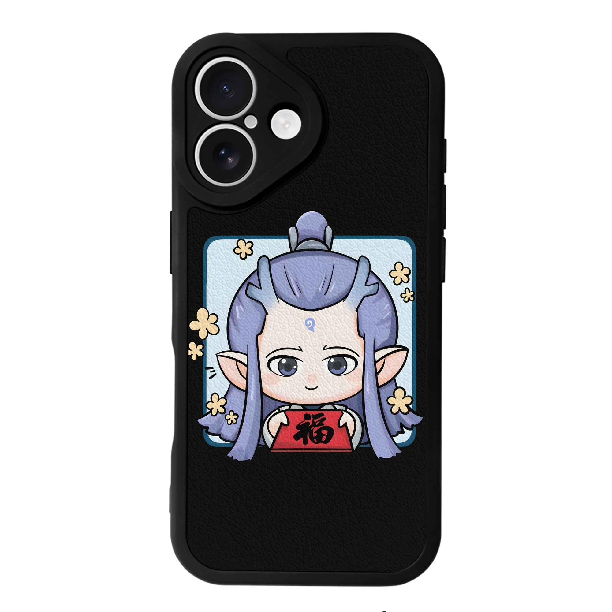 （画像用） Ne Zha 2 ナタ 魔童の大暴れ 【iPhone 16シリーズ対応】シリコンスマホケース（レザー調） 材質：シリコン